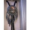 Bolo posrebrzane z Labradorytem w stylu western (id: 2512)