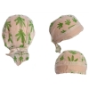 Gandzia zielona czapeczka du-rag, bandama biała (id: 4)