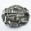 Straż pożarna Fire Fighter klamra do paska stare srebro (id: 1978)