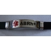 ABRh+ bransoletka ze stali chirurgicznej 316L z kauczukiem (id: 675)
