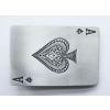 AS PIK karta karty poker klamra stare srebro do paska (id: 952)