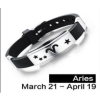 Baran Aries bransoletka ze stali chirurgicznej 316L z kauczukiem (id: 380)