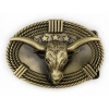 Byk longhorn sprzączka klamra brązowa (id: 2434)