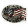 GOD BLESS AMERICA klamra stare srebro z kolorami (id: 1235)