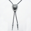 Bawole Rogi Longhorn bolo czarne tło krawat western motyw indiański (id: 295)