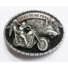 Born To Be Free chopper z wilkiem klamra stare srebro kolory (id: 149)