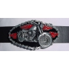 Chopper motocykl z płomieniami klamra do pasa (id: 1617)