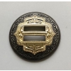 CONCHO OKRĄGŁE 32mm stare srebro ze złotymi dodatkami guzik (id: 3060)