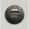 CONCHO OKRĄGŁE 32mm stare srebro guzik (id: 3061)