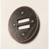 CONCHO OKRĄGŁE 32mm ciemny mosiądz guzik (id: 3062)