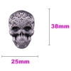 Czaszka muerte skull połysk przyciemniony odznaka przypinka na pins wpinka (id: 1583)