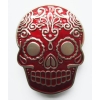 Skull muerte czaszka czerwona klamra (id: 2570)