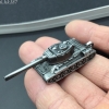 Czołg tank brelok 3D do kluczy zawieszka stare srebro (id: 2327)