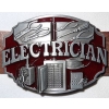 Elektryk klamra do paska z bordowym tłem (id: 1973)