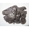 Freedom Ride indianin klamra stare srebro (id. 2856)