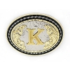 Litera złota inicjał K klamra western karol karolina (id: 2634)
