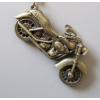 Motocykl motor chopper motocykl brelok 3D brązowy (id: 405)