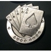 Karty poker stare srebro na nit (id: 1001)