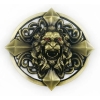 Lew z ornamentem 3D klamra brązowa (id: 2750)