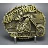 Klamra brązowa Live To Ride.. (id. 2999)