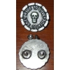 LIVE TO RIDE.. CZASZKA, skull concho 35mm stare srebro (id: 1029)