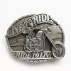 Live to ride... klamra platerowana srebrem (id: 1251)