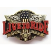 Live To Ride .. klamra brązowa (id: 146)