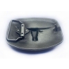 Byk Longhorn klamra stare srebro (id: 1694)