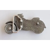 Motocykl motor z ruchomym przednim kołem klamra 3D żółto czarny (id. 2869)