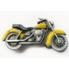 Motocykl motor z ruchomym przednim kołem klamra 3D żółto czarny (id. 2869)