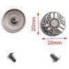 Concho ozdoba na nit stare srebro 20mm (id: 807)