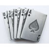 Poker pik karty klamra stare srebro (id: 2091)