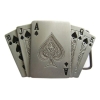 POKER AS PIK klamra stare srebro z zapalniczką benzynową (id: 366)