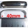 Szlufka, ramka metalowa 40mm, 382 nikiel połysk (id: 325)