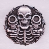 Szkielet pistolety skull rewolwery odznaka przypinka na pinsy wpinka (id: 1587)