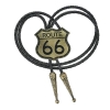 Route 66 bolo brązowe krawat western motyw moto (id: 1453)