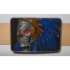 Indianin skull czaszka klamra (id: 2574)