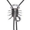 Skorpion 3D stare srebro plecionka syntetyczna (id: 1560)