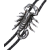 Skorpion 3D stare srebro plecionka syntetyczna (id: 1560)