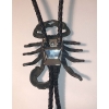 Skorpion 3D stare srebro plecionka syntetyczna (id: 1560)