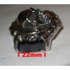 Skull czaszka ozdoba 3D ze stali jubilerskiej 316L np. do bransoletki (id: 67)