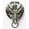 Smok dragon klamra 3D spinka do paska stare srebro (id: 1653)