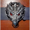 Smok dragon klamra 3D spinka do paska stare srebro (id: 1653)