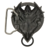 Smok dragon klamra 3D spinka do paska stare srebro (id: 1653)