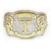 Litera złota inicjał T klamra western tadeusz teresa (id: 2641)