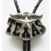 Texas longhorn rogi byka bolo z czarnym napisem krawat western (id: 1460)