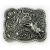 Ride Hard rodeo klamra z cyrkoniami stare srebro (id: 3189)