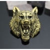 Głowa wilka 3d z mosiądzu na śrubkę (id: 1292)