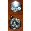 Czaszka skull logo Willie na nit nikiel połysk (id: 816)