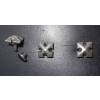 Ozdoba stare srebro 10mm x 10mm na nit (id: 1415)